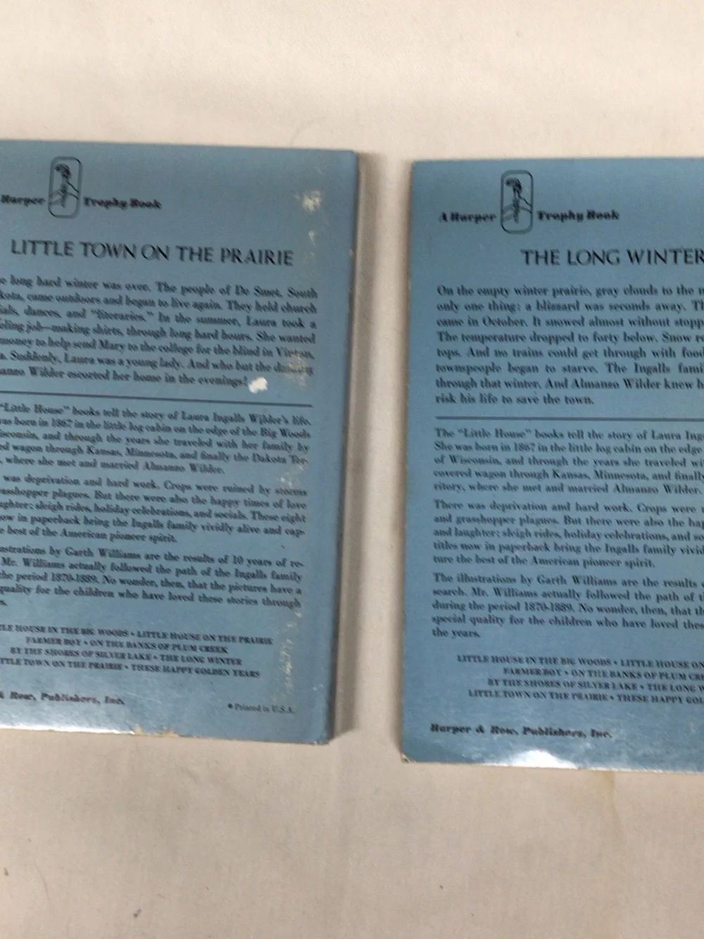 The Long Winter by Laura Ingalls Wilder - Blue Cover Coffee Table Book